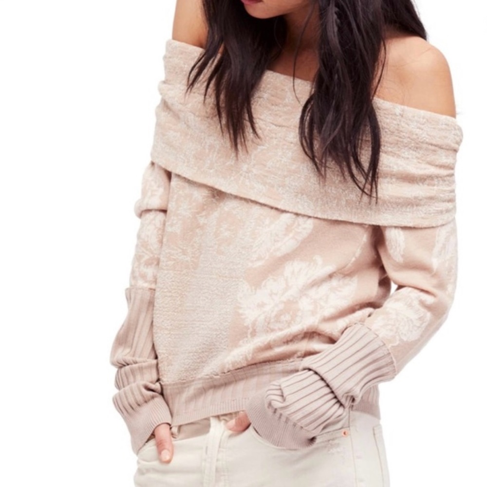FREE PEOPLE Botanical Rose Sweater